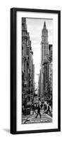 Vertical Panoramic - Door Posters - Urban Street Scene in Broadway at Sunset - Manhattan-Philippe Hugonnard-Framed Premium Photographic Print