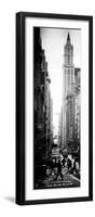 Vertical Panoramic - Door Posters - Urban Street Scene in Broadway at Sunset - Manhattan-Philippe Hugonnard-Framed Photographic Print