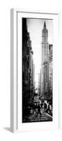 Vertical Panoramic - Door Posters - Urban Street Scene in Broadway at Sunset - Manhattan-Philippe Hugonnard-Framed Photographic Print