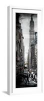 Vertical Panoramic - Door Posters - Urban Street Scene in Broadway at Sunset - Manhattan-Philippe Hugonnard-Framed Photographic Print