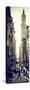 Vertical Panoramic - Door Posters - Urban Street Scene in Broadway at Sunset - Manhattan-Philippe Hugonnard-Stretched Canvas