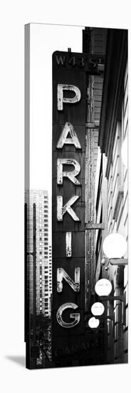 Vertical Panoramic, Garage Parking Sign, W 43St, Times Square, Manhattan, New York-Philippe Hugonnard-Stretched Canvas