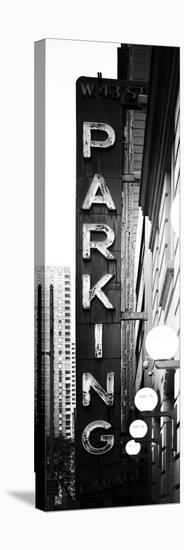 Vertical Panoramic, Garage Parking Sign, W 43St, Times Square, Manhattan, New York-Philippe Hugonnard-Stretched Canvas