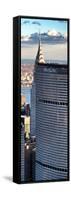 Vertical Panoramic Landscape, Metlife Building and Tof of Chrysler Building, Manhattan, NYC, US-Philippe Hugonnard-Framed Stretched Canvas