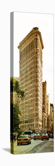 Vertical Panoramic of Flatiron Building and 5th Ave, Manhattan, Sunset, New York City, US-Philippe Hugonnard-Stretched Canvas