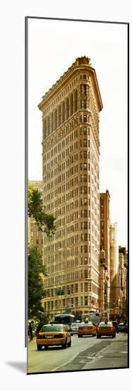 Vertical Panoramic of Flatiron Building and 5th Ave, Manhattan, Sunset, New York City, US-Philippe Hugonnard-Mounted Photographic Print