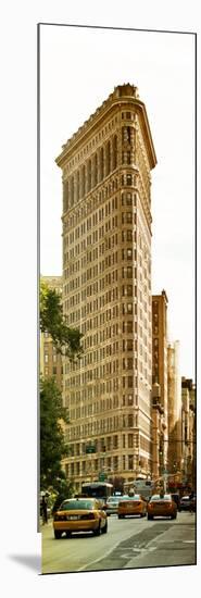 Vertical Panoramic of Flatiron Building and 5th Ave, Manhattan, Sunset, New York City, US-Philippe Hugonnard-Mounted Photographic Print