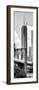 Vertical Panoramic View of Brooklyn Bridge View and One World Trade Center, Manhattan, NYC-Philippe Hugonnard-Framed Photographic Print