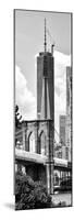 Vertical Panoramic View of Brooklyn Bridge View and One World Trade Center, Manhattan, NYC-Philippe Hugonnard-Mounted Photographic Print
