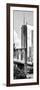 Vertical Panoramic View of Brooklyn Bridge View and One World Trade Center, Manhattan, NYC-Philippe Hugonnard-Framed Photographic Print