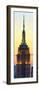 Vertical Panoramic View, Top of Empire State Building at Sunset, Manhattan, New York, US-Philippe Hugonnard-Framed Premium Photographic Print