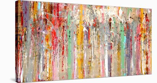 Vertical Reflections-Ingeborg Herckenrath-Stretched Canvas