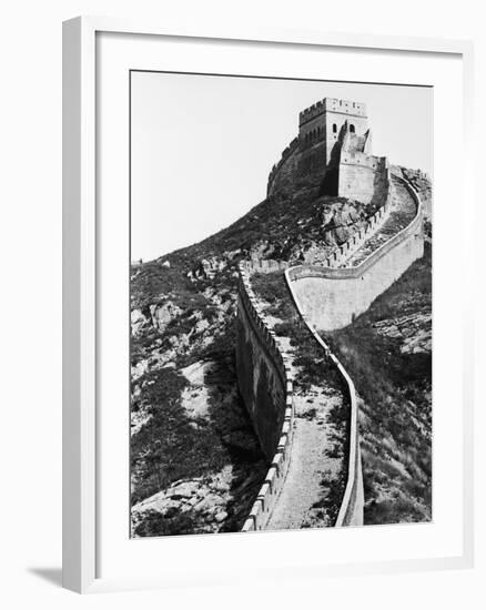 Vertical Section of Great Wall of China-Bettmann-Framed Photographic Print
