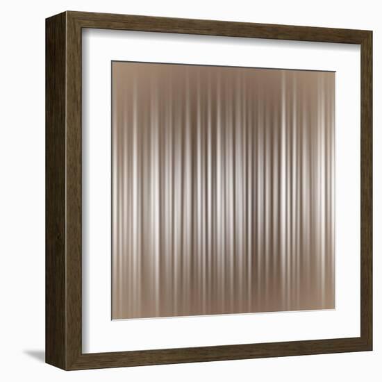 Vertical Strip Neutral Background Illustration-Elen33-Framed Art Print