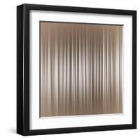 Vertical Strip Neutral Background Illustration-Elen33-Framed Art Print