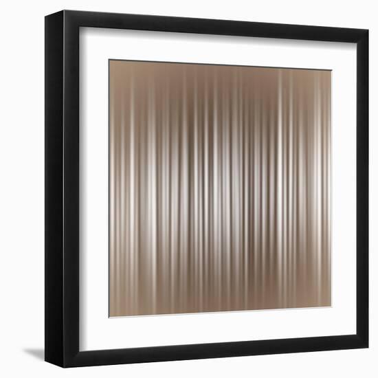 Vertical Strip Neutral Background Illustration-Elen33-Framed Art Print