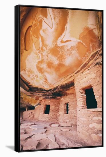 Vertical View at Fallen Roof Ruins, Anasazi, Southern Utah-Vincent James-Framed Stretched Canvas