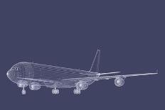 Freight Jetliner-verticalarray-Stretched Canvas