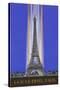 Vertically Lit Eiffel Tower-null-Stretched Canvas