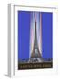 Vertically Lit Eiffel Tower-null-Framed Art Print