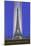 Vertically Lit Eiffel Tower-null-Mounted Art Print