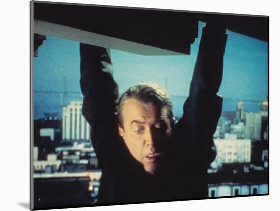 Vertigo, James Stewart, 1958, Hanging From The Building-null-Mounted Photo