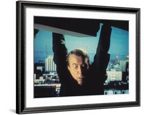 Vertigo, James Stewart, 1958, Hanging From The Building-null-Framed Photo