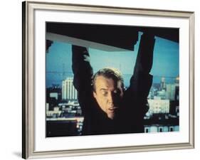 Vertigo, James Stewart, 1958, Hanging From The Building-null-Framed Photo