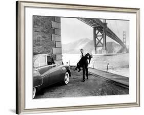 Vertigo, James Stewart, Kim Novak, 1958-null-Framed Photo