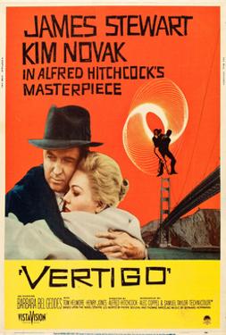 Vertigo, James Stewart, Kim Novak, 1958