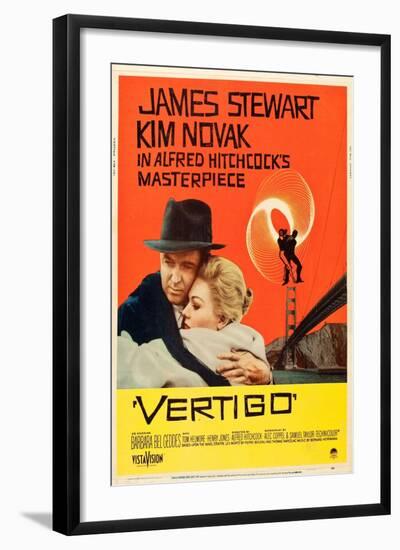 Vertigo, James Stewart, Kim Novak, 1958-null-Framed Art Print