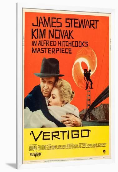 Vertigo, James Stewart, Kim Novak, 1958-null-Framed Art Print