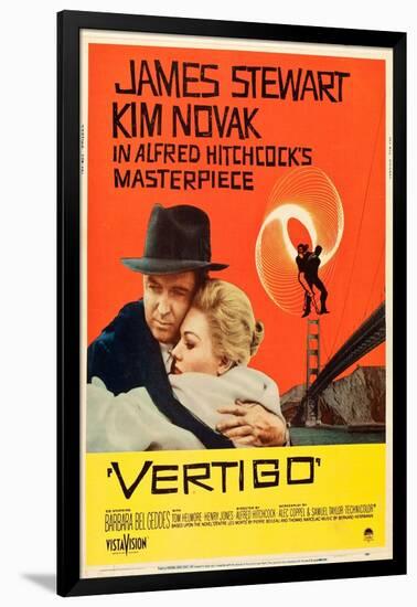 Vertigo, James Stewart, Kim Novak, 1958-null-Framed Art Print