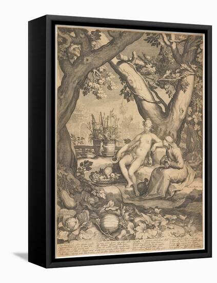 Vertumnus and Pomona, 1605-Pieter Jansz Saenredam-Framed Stretched Canvas