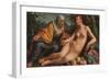 Vertumnus and Pomona, 1613 (Oil on Canvas)-Hendrik Goltzius-Framed Giclee Print