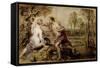 Vertumnus and Pomona, 1636-1637-Peter Paul Rubens-Framed Stretched Canvas