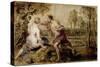 Vertumnus and Pomona, 1636-1637-Peter Paul Rubens-Stretched Canvas