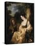 Vertumnus and Pomona, 1644-Ferdinand Bol-Stretched Canvas