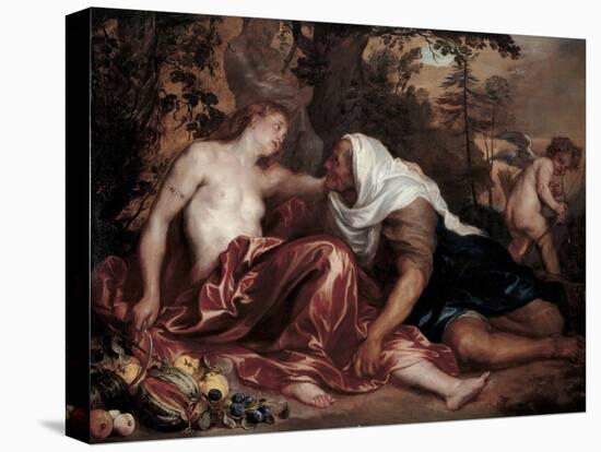 Vertumnus and Pomona, Ca 1625-Sir Anthony Van Dyck-Stretched Canvas