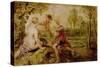 Vertumnus and Pomona-Peter Paul Rubens-Stretched Canvas