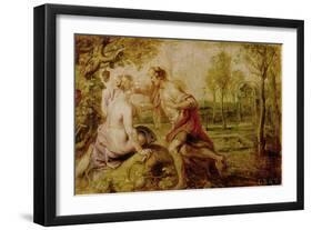 Vertumnus and Pomona-Peter Paul Rubens-Framed Giclee Print