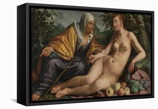 Vertumnus and Pomona-Hendrick Goltzius-Framed Stretched Canvas