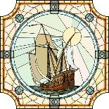 Illustration Of Sailing Ships Of The 17Th Century-Vertyr-Art Print