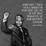 Greatness - Nelson Mandela Quote-Veruca Salt-Art Print