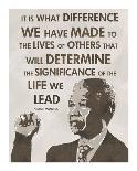 The Life We Lead - Nelson Mandela-Veruca Salt-Art Print
