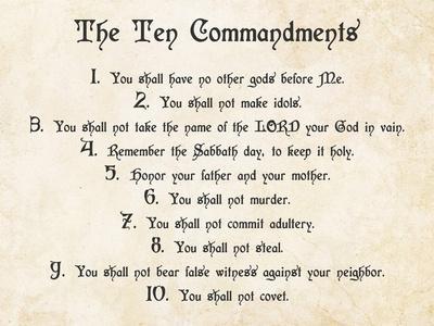 Ten Commandments Posters Prints Paintings Wall Art Allposters Com