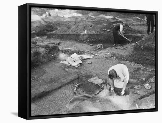 Verulamium Excavations-null-Framed Stretched Canvas