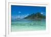 Very clear turquoise waters on Monuriki Island (Cast Away Island), Mamanuca Islands, Fiji, South Pa-Michael Runkel-Framed Photographic Print