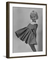 Very Cute Young Model Wearing a Dress-Lisa Larsen-Framed Photographic Print