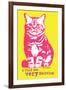 Very Exciting-Cat is Good-Framed Art Print